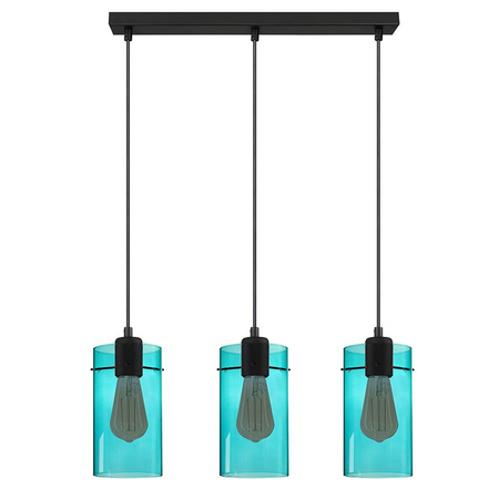 FIRENZE NEW NIEBIESKI LAMPA WISZĄCA 3 PŁ LISTWA