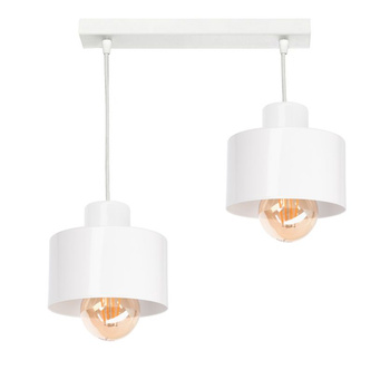 Lampa wisząca LOFT 2 biała