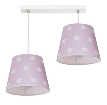 Lampa wisząca STARS 2 różowa