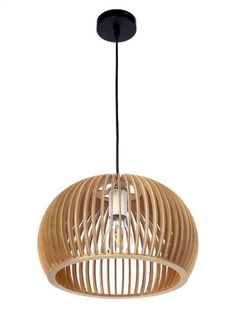 Lampa drewniana wisząca E27 PZE-901 33cm