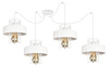 Lampa wisząca PAJĄK LOFT PRESTIGE 4 biała