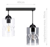 Lampa wisząca LOFT SZKŁO 2