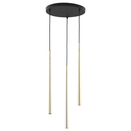 PIANO GOLD LAMPA WISZĄCA 3 PŁ