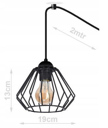 Lampa wisząca WIRE PAJĄK 4