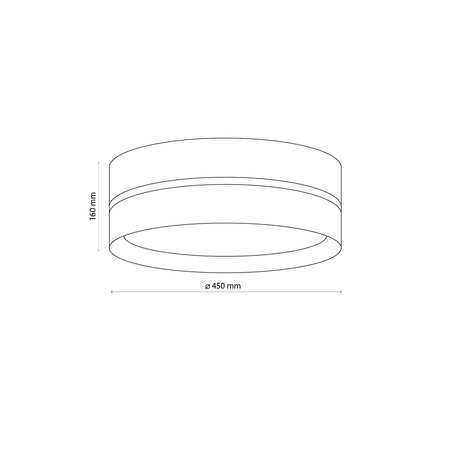 LINOBIANCO LAMPA SUFITOWA 3 PŁ 450