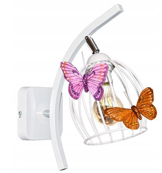 Kinkiet MOTYLEK OWAL 1 biały