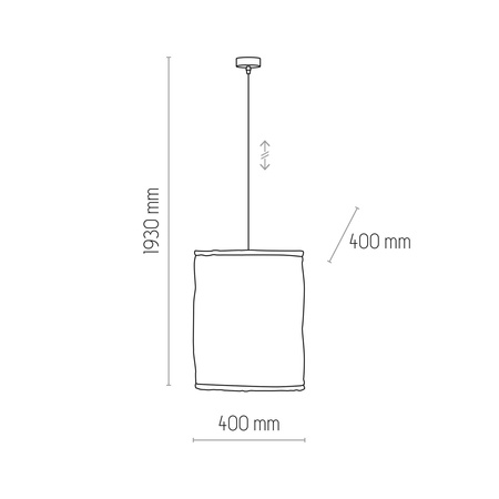 TULUM BIAŁY LAMPA WISZĄCA 1 PŁ 400