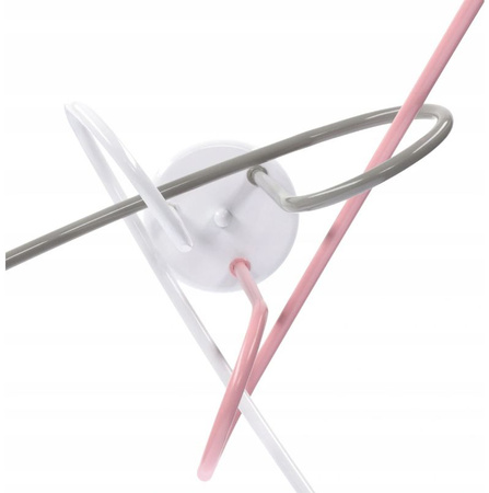 Lampa sufitowa EDISON 3 różowa