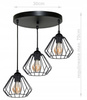 Lampa wisząca WIRE 3 koło