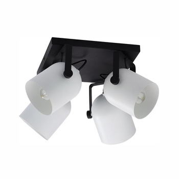SPECTRA BLACK/WHITE LAMPA SUFITOWA 4 PŁ