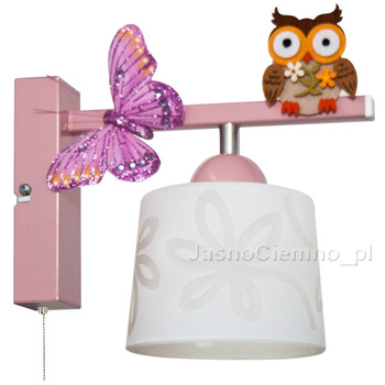 Kinkiet SOWA 1 z łańcuszkiem