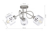 Lampa sufitowa EDISON LOFT MUNDIAL 3 szara
