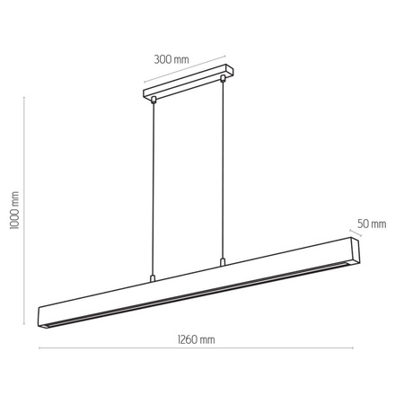 TEO LED LAMPA WISZĄCA 1260