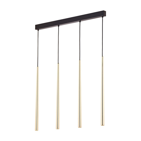 PIANO GOLD LAMPA WISZĄCA 4 PŁ