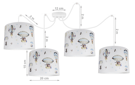 Lampa wisząca PAJĄK BALONY 4