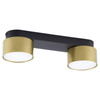 SPACE BLACK/GOLD LAMPA SUFITOWA 2 PŁ