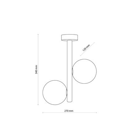 ESTERA WOOD LAMPA SUFITOWA 2 PŁ