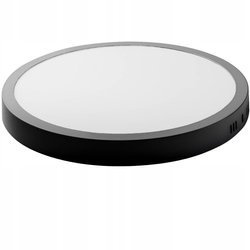 PANEL LED NATYNKOWY PLAFON OKRĄGŁY CZARNY 24W BARWA NEUTRALNA