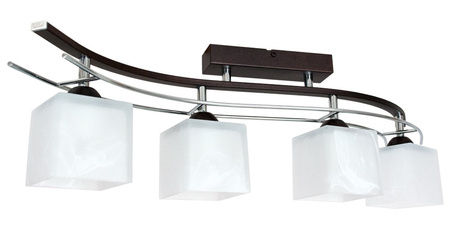 Lampa sufitowa LEO 4 brąz krótka