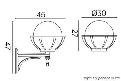 Kule z koszykiem 250 K 3012/1/KPO 250 U