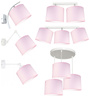 Lampa wisząca ABAŻUR PINK 3 koło