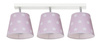 Lampa sufitowa STARS 3 różowa