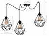 Lampa wisząca PAJĄK DRUCIAK DIAMOND 3 OWAL