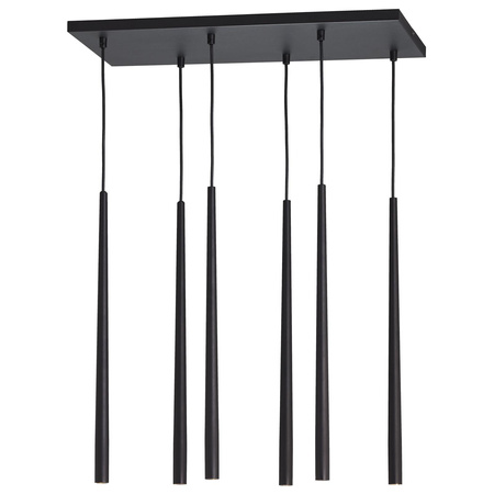 PIANO BLACK LAMPA WISZĄCA 6 PŁ
