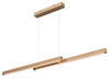 Lampa wisząca SMALL DOUBLE LED 150 dąb drewniana