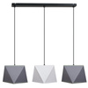 Lampa wisząca ABAŻUR 3D szary 3pł.