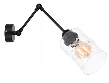 Kinkiet LOFT SZKŁO 1 na przegubach