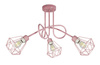 Lampa sufitowa EDISON DIAMOND 3 róż