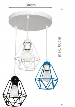 Lampa wisząca DIAMOND COLOR 3 koło