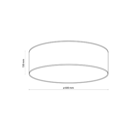 LIBERIA LAMPA SUFITOWA 4 PŁ 600