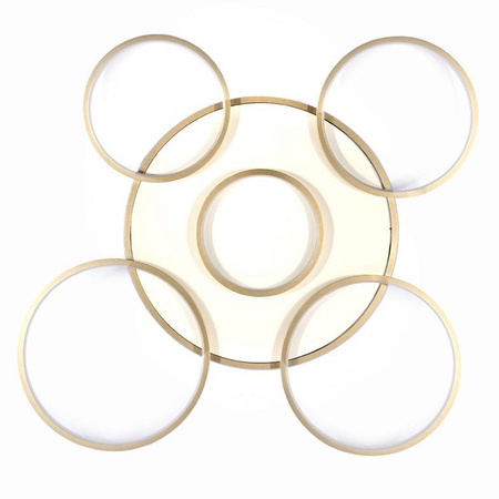 LAMPA DEKORACYJNA SUFIT 102W ZŁOTA + PILOT DL-F05