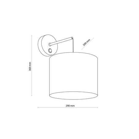 MORENO KINKIET 1 PŁ