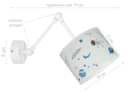Kinkiet na przegubach SPACE 1