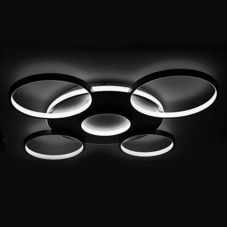 LAMPA DEKORACYJNA SUFIT 102W ZŁOTA + PILOT DL-F05