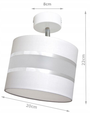 Lampa sufitowa ADELLA 1 biała