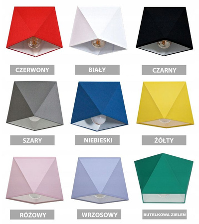 Lampa sufitowa ABAŻUR 3D czarny