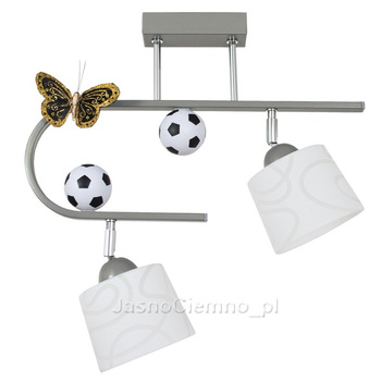 Lampa sufitowa FOOTBALL 2 srebra przegub