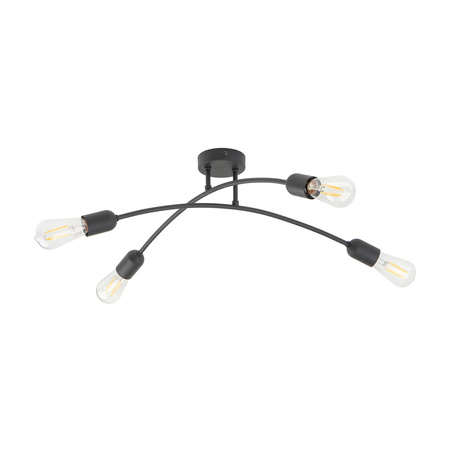 HELIX  BLACK LAMPA SUFITOWA 4 PŁ