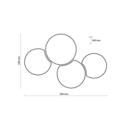 MONA NATURE LAMPA SUFITOWA 4 PŁ