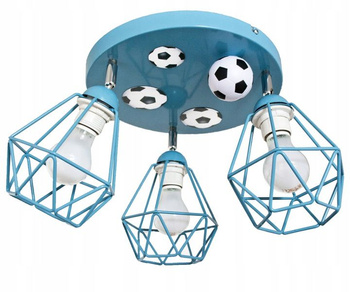 Lampa sufitowa MUNDIAL 3 DIAMOND niebieska