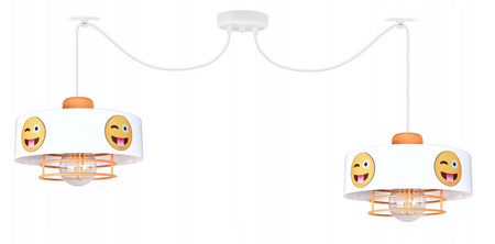 Lampa wisząca PAJĄK EMOTIKON 2 żółta