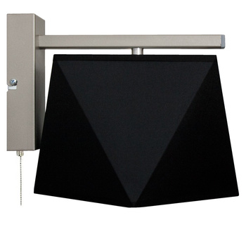 Kinkiet z łańcuszkiem ABAŻUR 3D czarny