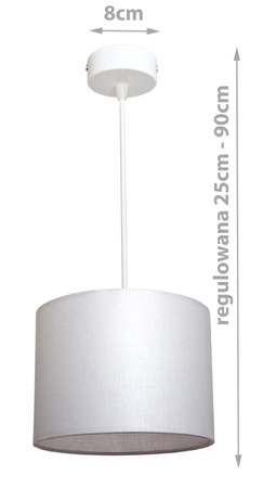 Lampa wisząca ADELLA 1 średnia biały docor
