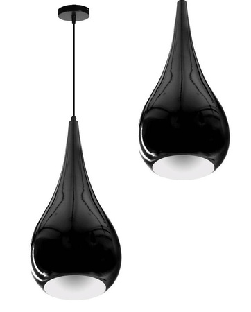 Lampa wisząca Kropla E27 czarna HY-2701