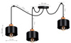 Lampa wisząca PAJĄK LOFT 3 COPPER