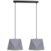 Lampa wisząca ABAŻUR 3D szara 2pł